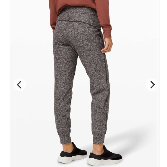 Lululemon - sz 10 - Ready to Rulu Fleece Jogger in Heathered Black, Excellent - Picture 9 of 13